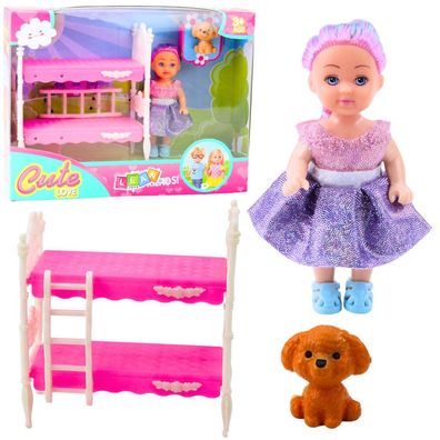 Lean Mini Dolly Dressed Crib Doppeldecker Hundeset