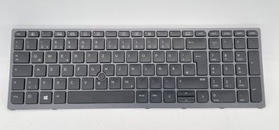 HP ZBook 15 G4 Keyboard Tastatur QWERTZ BL SG-81610-2DA