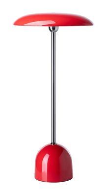 Fink FLASH LIGHT, Tischleuchte LED, Metall, Melamin, rot, L. 23 cm, B. 23 cm, H