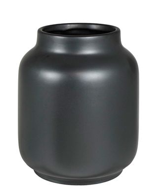 Kaheku Vase Bova metallic schwarz 18 Ø 24,5h 7833039013
