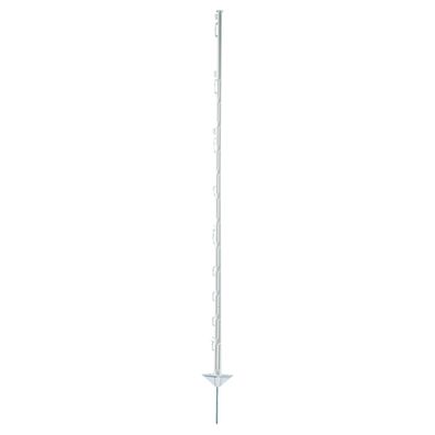Electra Kunststoffpfahl 150 cm mit Doppeltritt - weiß - 40 Stück Weidezaunpfähle