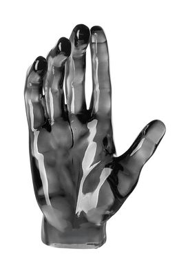 Fink HAND SOME, Dekoration "Hand", Polyresin, schwarz, L. 23 cm, B. 11 cm, H. 35
