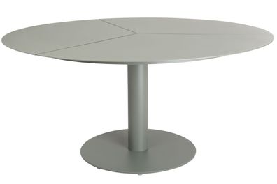 Gartenesstisch Peace aus Aluminium, modern, rund, Nordic Green, für 4-6 Personen