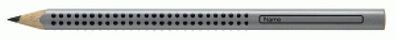 Faber Castell Bleistift Grip Jumbo B silber