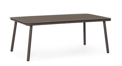 Couchtisch Spike aus Aluminium, modern rechteckig, Farbe Raven, (Gr. 104x61x41 cm)