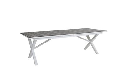 Gartenesstisch Hillmond Wood von Brafab aus Aluminium und HPL, modern,