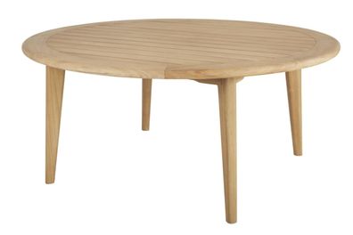 Gartenesstisch Lilja aus Teakholz, klassisch rund, natur, Ø 165 cm, für 4-6