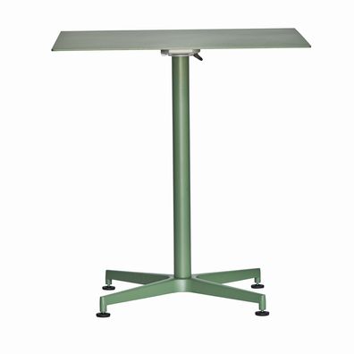 Gartenesstisch Vega aus Aluminium, modern klappbar, salbeigrün, quadratisch, für