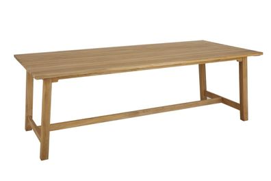 Gartenesstisch Keros aus Teakholz, klassisch rechteckig, natur, 220x100 cm,