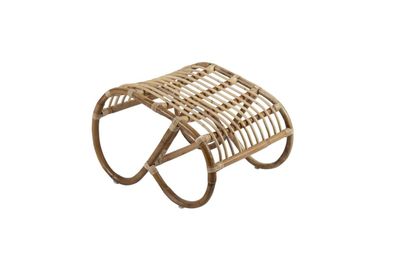 Gartenhocker Vallda aus Rattan, Boho Stil, natur, ideal für Outdoor, hochwertige