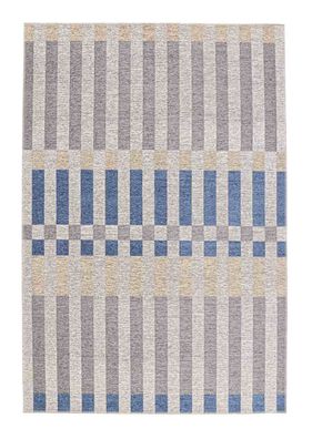 Outdoor Teppich Hada recyceltes Polyester, klassisch, grau blau beige, 200x290