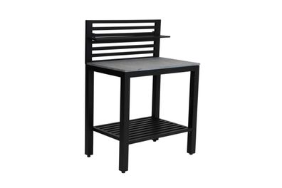 Outdoor Küche Bellac von Brafab aus Aluminium und Stein, modern, schwarz, Theken-Elem