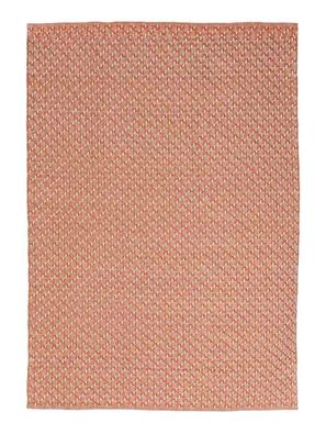 Outdoor-Teppich Bhajan aus Polypropylen, modern, rosa und orange, 200x300 cm,