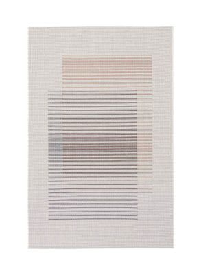 Outdoor-Teppich Kino aus Mischgewebe, modern, beige blau, 160x230 cm, rechteckig
