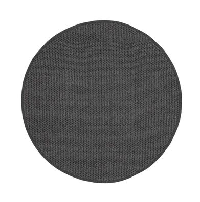 Outdoor-Teppich Daya Rund aus Kunststoff, modern, dunkelgrau, Ø 200 cm, robust