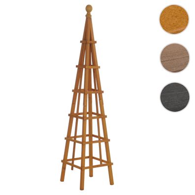 Rankgitter HWC-Q19, Pflanzgitter Klettergitter Rankhilfe Spalier Holz 148x33x33cm