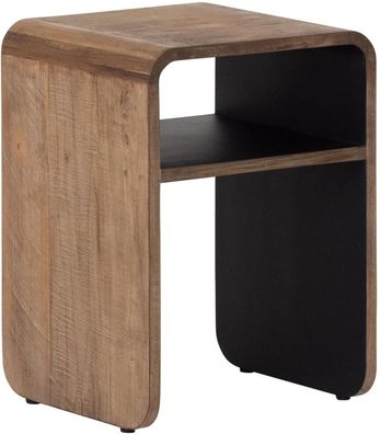 Nachttisch Evo aus recyceltem Teakholz, modern, braun, nachhaltiges Design für