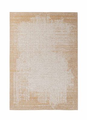Teppich Silva aus Mischgewebe, modernes Design, Gelb Creme, 160x230 cm,