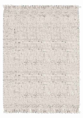 Teppich Senuri aus Wolle, modernes Design, Beige, 160x230 cm, weiche Haptik