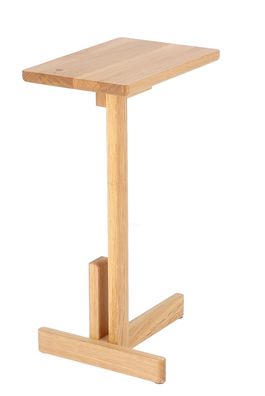 Beistelltisch Laurel aus Eichenholz, klassisch modern, rechteckig, natur geölt,