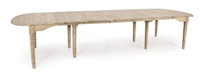 Esstisch Bedford aus Eichenholz, ovales Design, ausziehbar 152-382 cm, natur,