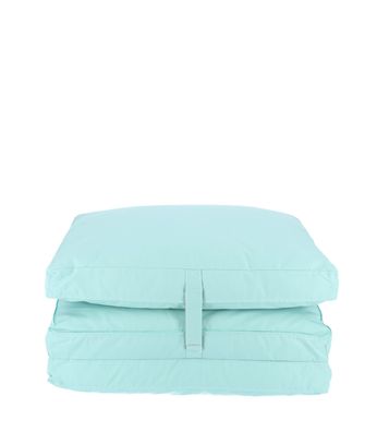 Bodenkissen Sheffield faltbar aus Polyacryl, Outdoor-Design, hellblau, abwaschbarer B