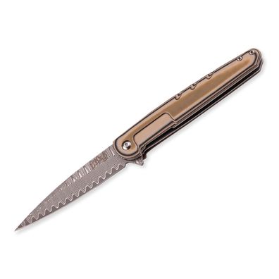Herbertz Selektion Einhandmesser Damast mit Hosenclip