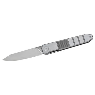 Herbertz Taschenmesser aus D2 Stahl, vollmetall, silber