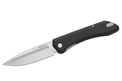 Herbertz Outdoor-Taschenmesser, Liner Lock, schwarz, G10