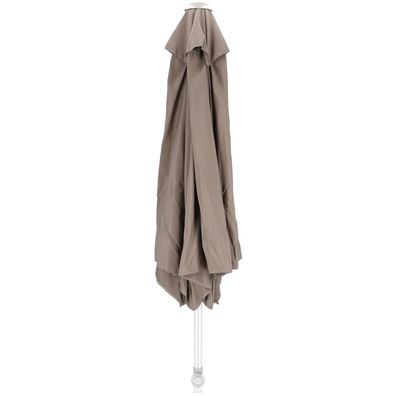 Sonnenschirm Elba Rund, Aluminium und Polyester, mit Knickelement, taupe, Ø 250