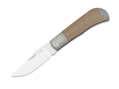 Kizer Trestle 14C28N Ti, Natural Micarta, Taschenmesser