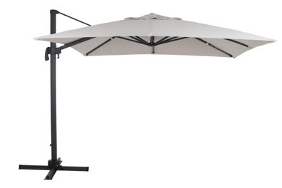 Sonnenschirm Linz 3x3 m von Brafab, aus Aluminium und Polyester, modern,