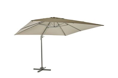 Sonnenschirm Linz 3x3 m von Brafab, aus Aluminium mit neigbarem Schirm,