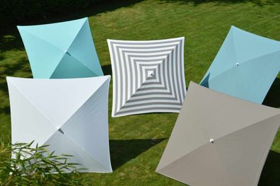 Sonnenschirm Murano, Polyacryl Bezug, modern mit Knickelement, himmelblau, für