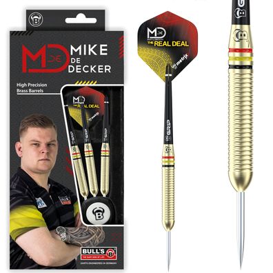 Steeldarts Mike de Decker, Messing Brass, 20g. goldfarben