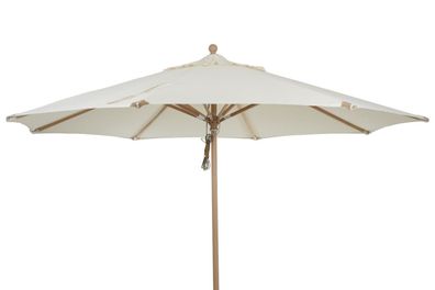 Sonnenschirm Parma von Brafab aus Buche und Polyester, modern skandinavisch,