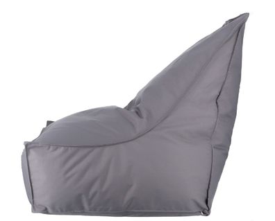 Sitzsack Gordon / Pouf Gwen, beschichteter Polyester, modern, anthrazit, outdoor