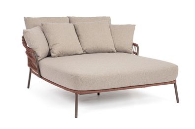 Gartendaybed Talaia aus Metall, modernes Design, wasserabweisender Bezug, Farbe