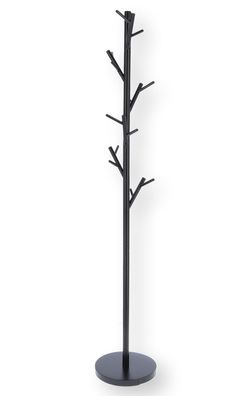 Kleiderständer Tree aus Metall, modern, pulverbeschichtet, schwarz, von Jan