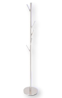 Kleiderständer Detroit aus Metall, modern, Silber, 6 Haken, von Jan Kurtz,