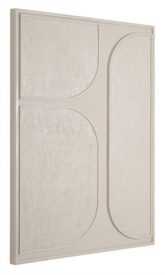 Wandpaneel Lorcan aus Holz, modernes Design, Beige Creme, Small, für den