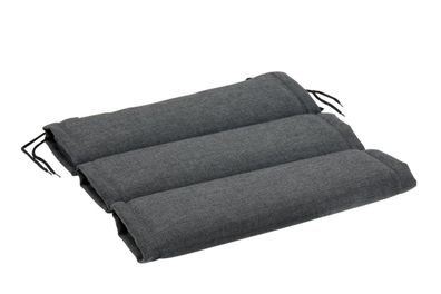 Sitzkissen Dubai von Brafab aus Leinenpolyester, modern, mit Bändern, anthrazit,