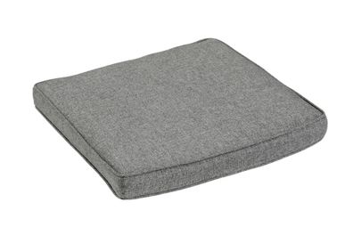Sitzkissen Ninja aus Olefin-Stoff, klassisch für Gartenstühle, grau anthrazit,