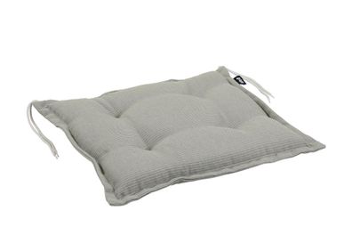 Sitzkissen Florina für Gartenstühle, aus Dralon-Stoff, modern, grau, mit
