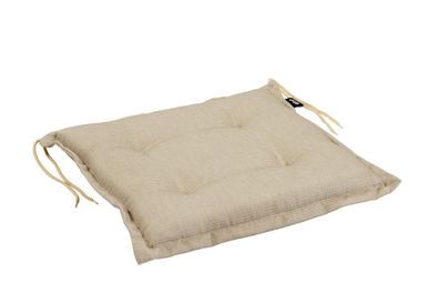 Sitzkissen Florina von Brafab aus Dralon-Stoff, modern, taupe, mit Bändern zur