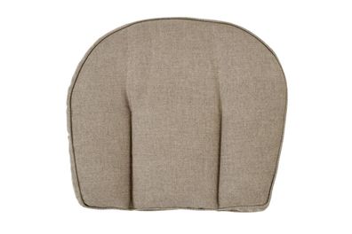 Rückenkissen Eads aus Polyester-Stoff, modern, beige, komfortabel für