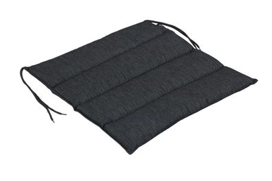 Sitzkissen Delia aus strapazierfähigem Stoff, modern, dunkelgrau, mit