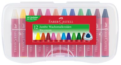 Faber Castell Wachsmalkreiden 20 mm x 120 mm Jumbo 12er Box