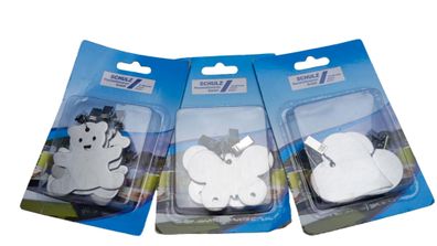 Tischdecken Gewichte Edelstahl diverse Motive 4er Pack Haushalt Gastrobedarf Schul