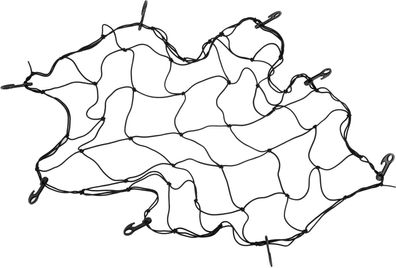 Kofferraumnetz mit Haken 90 x 90 cm
